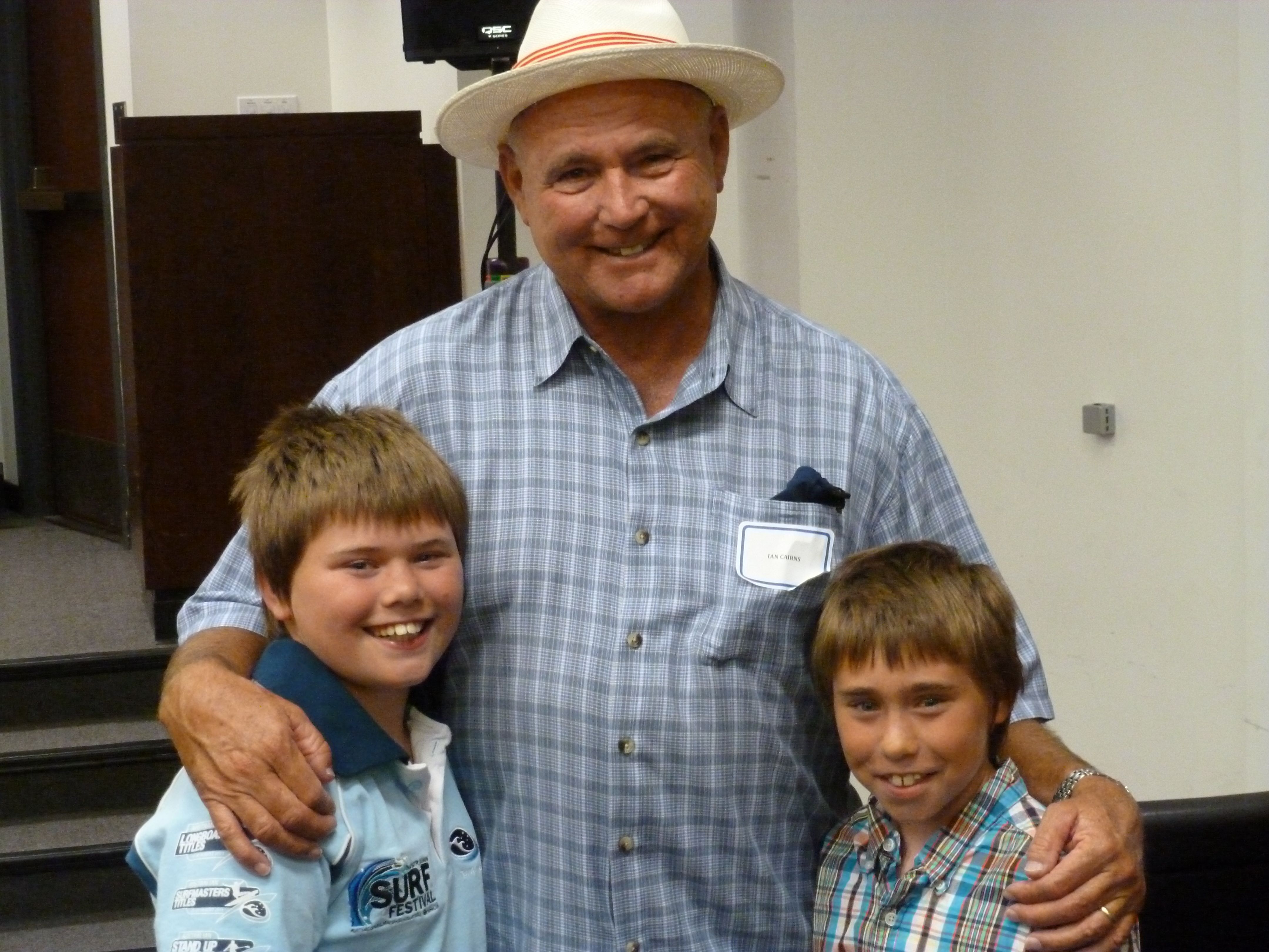 Ian Cairns and his kids